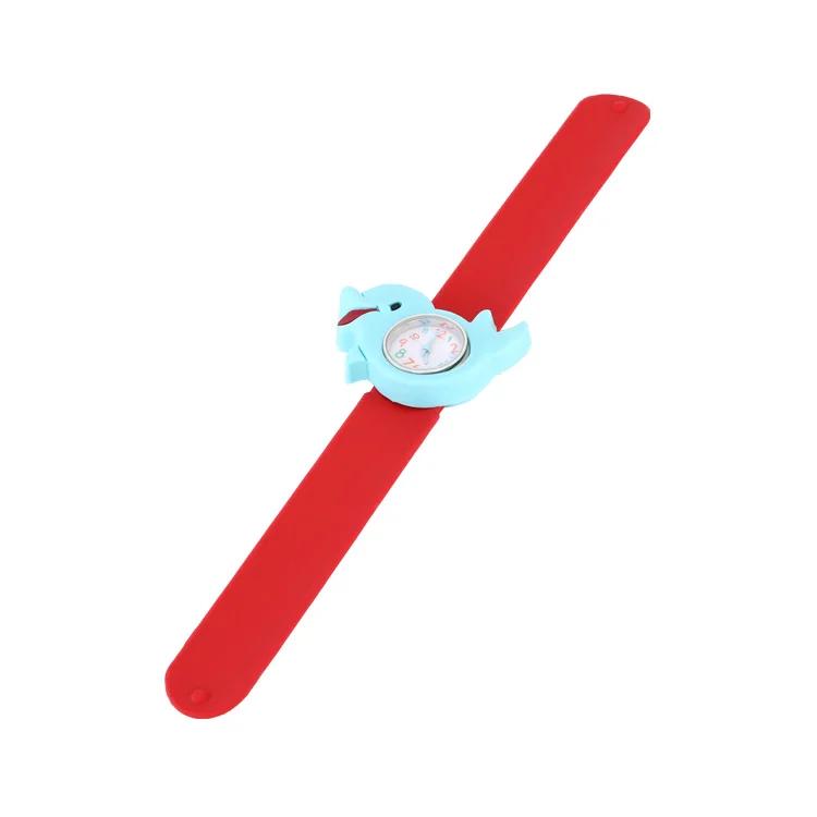 BOMAXE 8546 Cheap wholesale promotional Lovely Top Boys Girls Fashion Animal Silicone Slap Slap kids cartoon slap watch