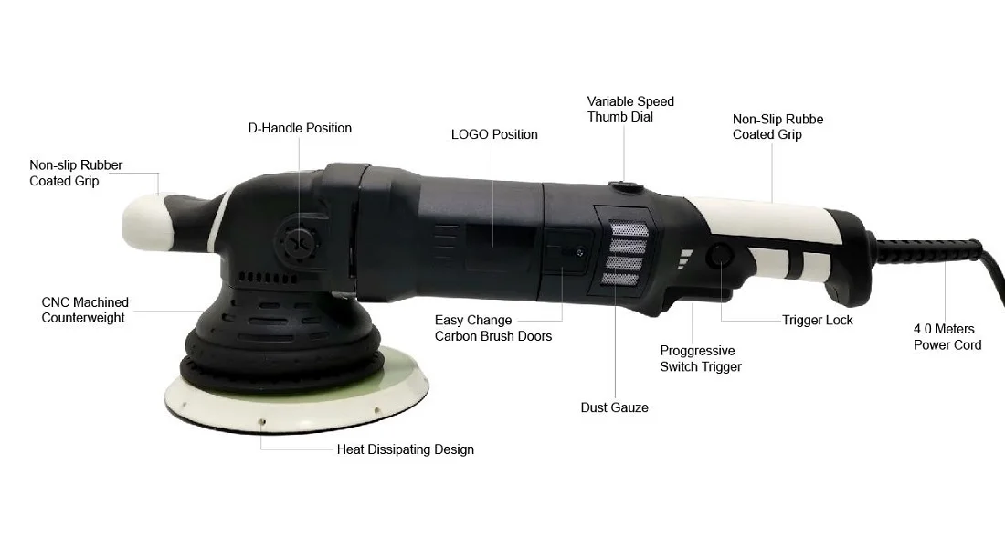 GlossOnly 21mm Orbit Dual Polisher Auto Polisher Machine