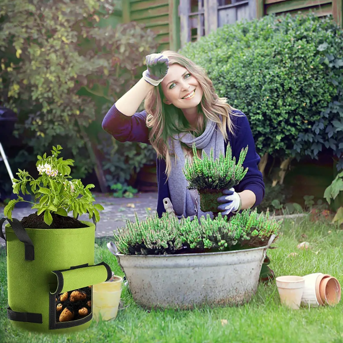 Potato Planter Bag Garden Wholesale Potato Plant Grow Bags Planter Grow Bag