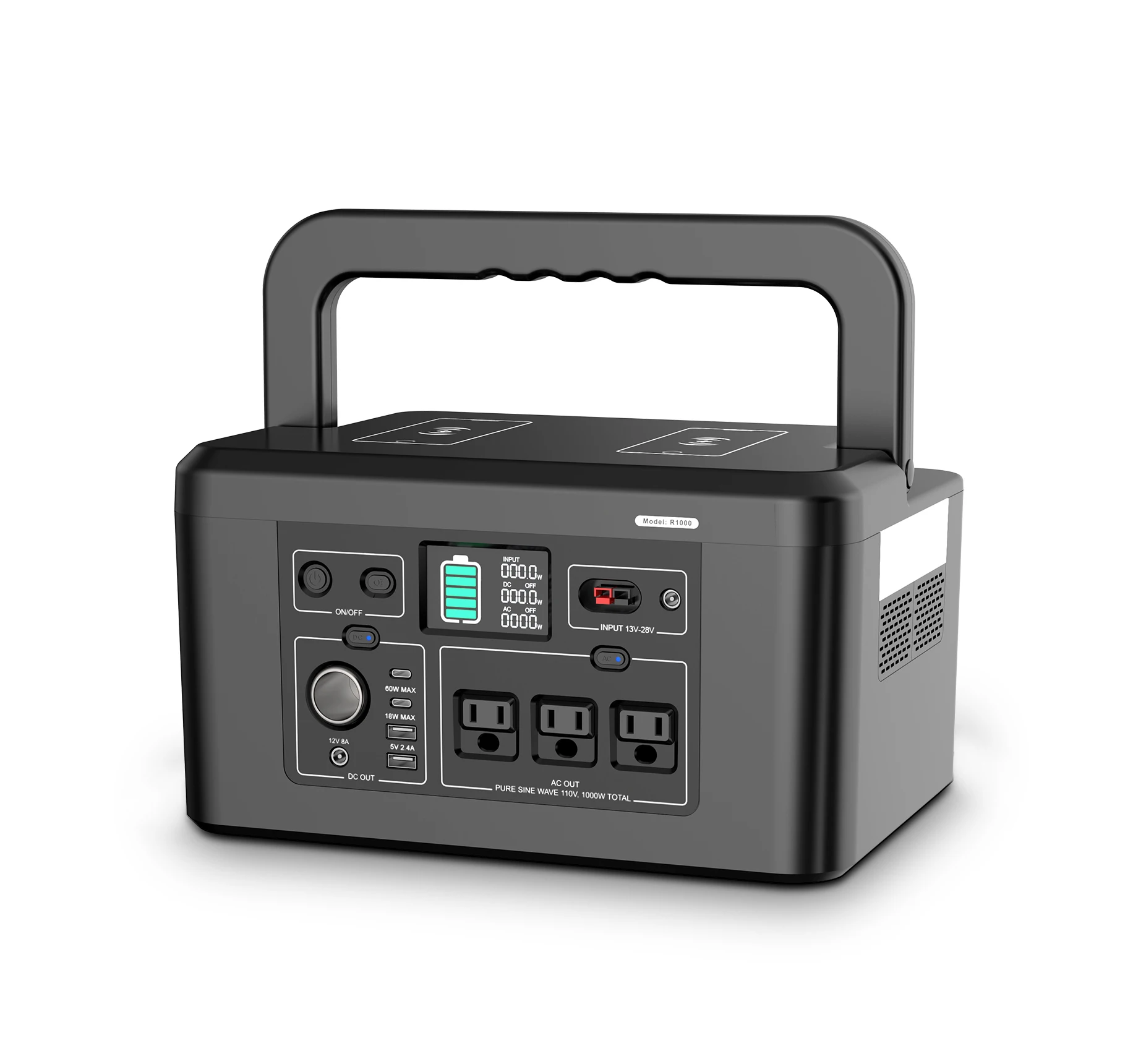 Solar Power Station 925Wh Camping Lights Battery Powered 1000w BBQ Tools Camping Generators Portable Quiet Power Station