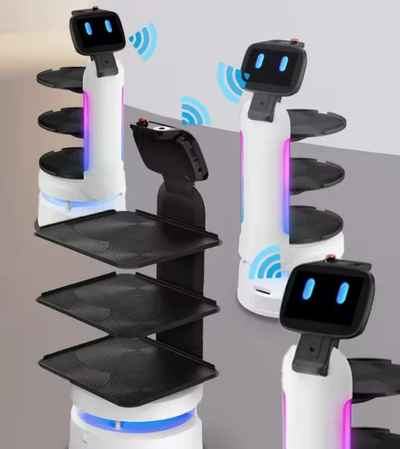 Delivery Robot Company Autonom Charging Restaurant Food Serving Delivery Robots Car For Food Delivery