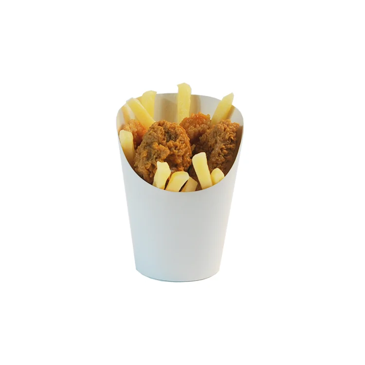 Disposable Kraft Paper French Fries Box Food Packaging Fried Chicken Snacks Take Away Hot Potato Chips Paper Cup