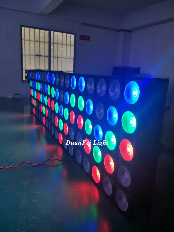 dj equipment stage cob led blinder light pixel dot lyre wash 25x30w rgb 3in1 led matrix light