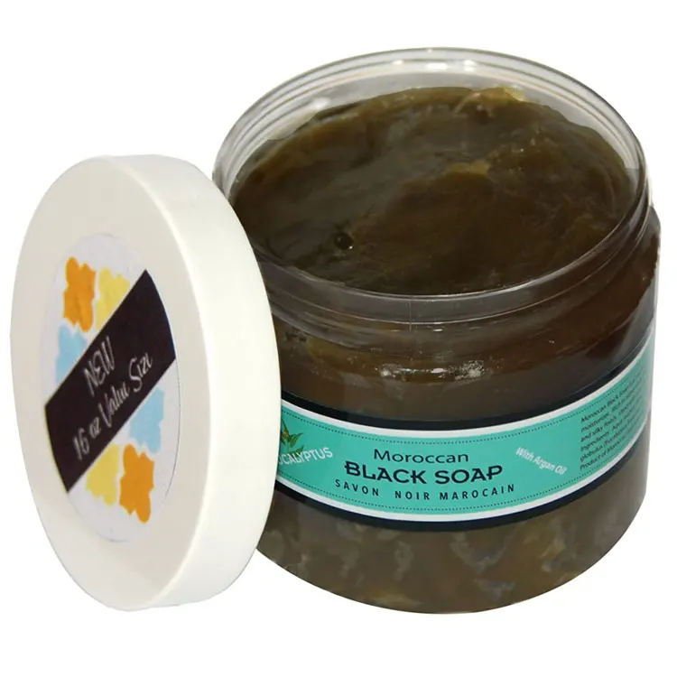 Wholesale private label Argan oil 100% natural African Moroccan Black Soap