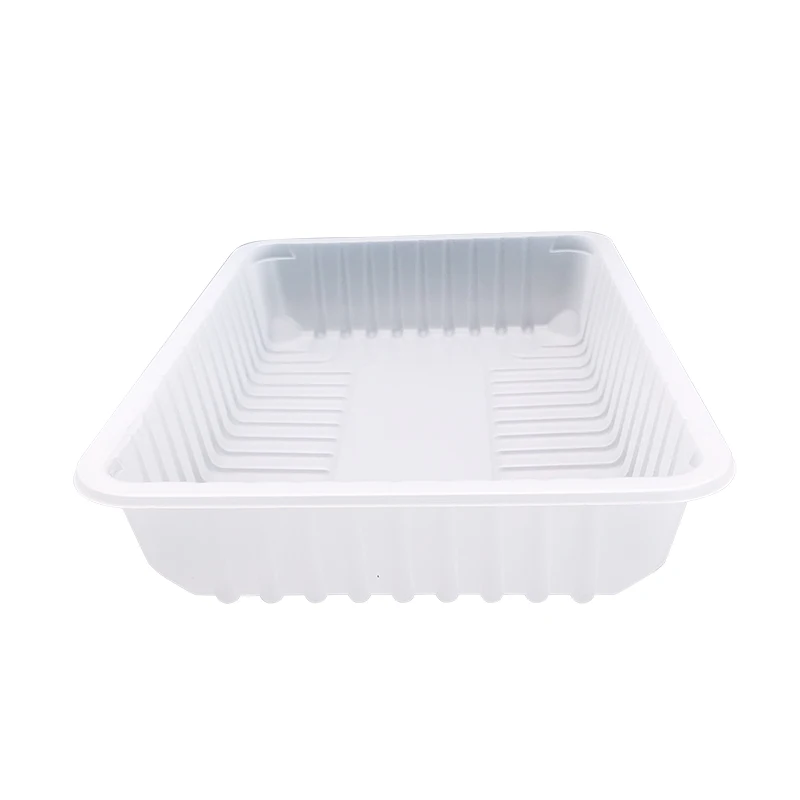 Pp White Disposable Plastic Food/fruit Packaging Tray M2 White,and as Customed 210*150*40mm FQ