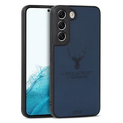 Luxury Deer Design PU Leather Back Cover Soft TPU Bumper Phone Case For Samsung Galaxy S22 Ultra S21 A51 A71 A72 A52 A32 A53