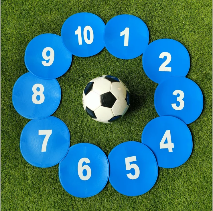 Оптовая продажа, плоские конусы диска, Круглый Силиконовый скоростной тренировочный конусы для футбола, баскетбола, бейсбола