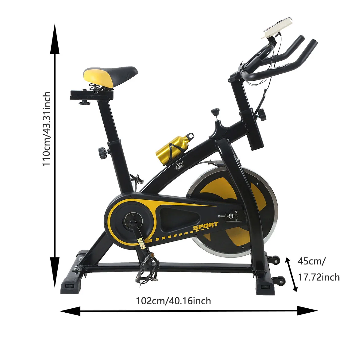 Source Factory Commercial Gym Equipment Unisex Steel 8kg Flywheel Spinning Sport Bike for Home Use