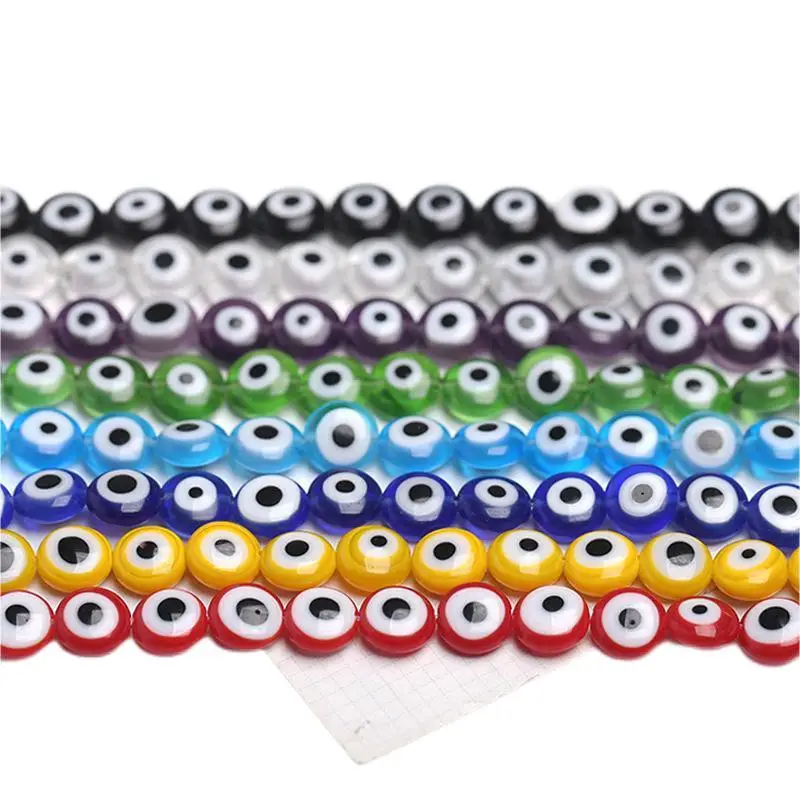 6mm 60 pieces of glass beads accessories diy eye beads accessories semi-finished wholesale