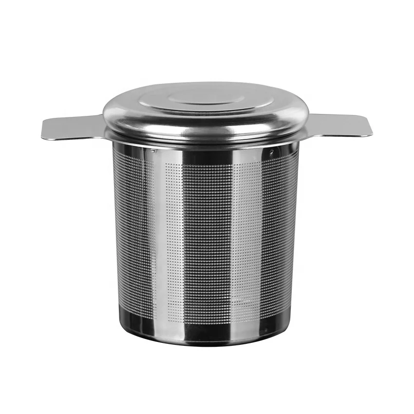 Wholesale Double Handle 18/8 Stainless Steel Mesh Tea Filter Infuser Tea Strainer