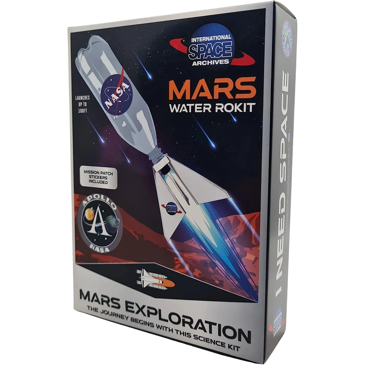 Water Bottle precision Rocket Kit - Water Rocket NASA Edition - Outdoor Rocket Launcher Science Experiment for Kids