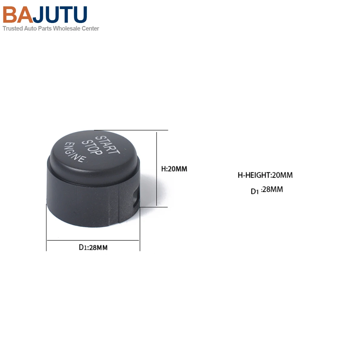 Start Stop Engine Button Switch Cover For BMW 5 6 7 F01 F02 F10 F11 2009-2013 OE:61319153832 BMW Auto Accessories