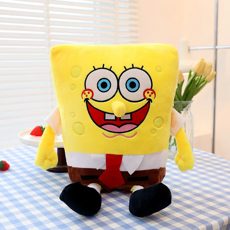Cute Sponge Bob SquarePants Doll and Pai Daxing Doll Small Snail Plush Large Bed Pillow Doll