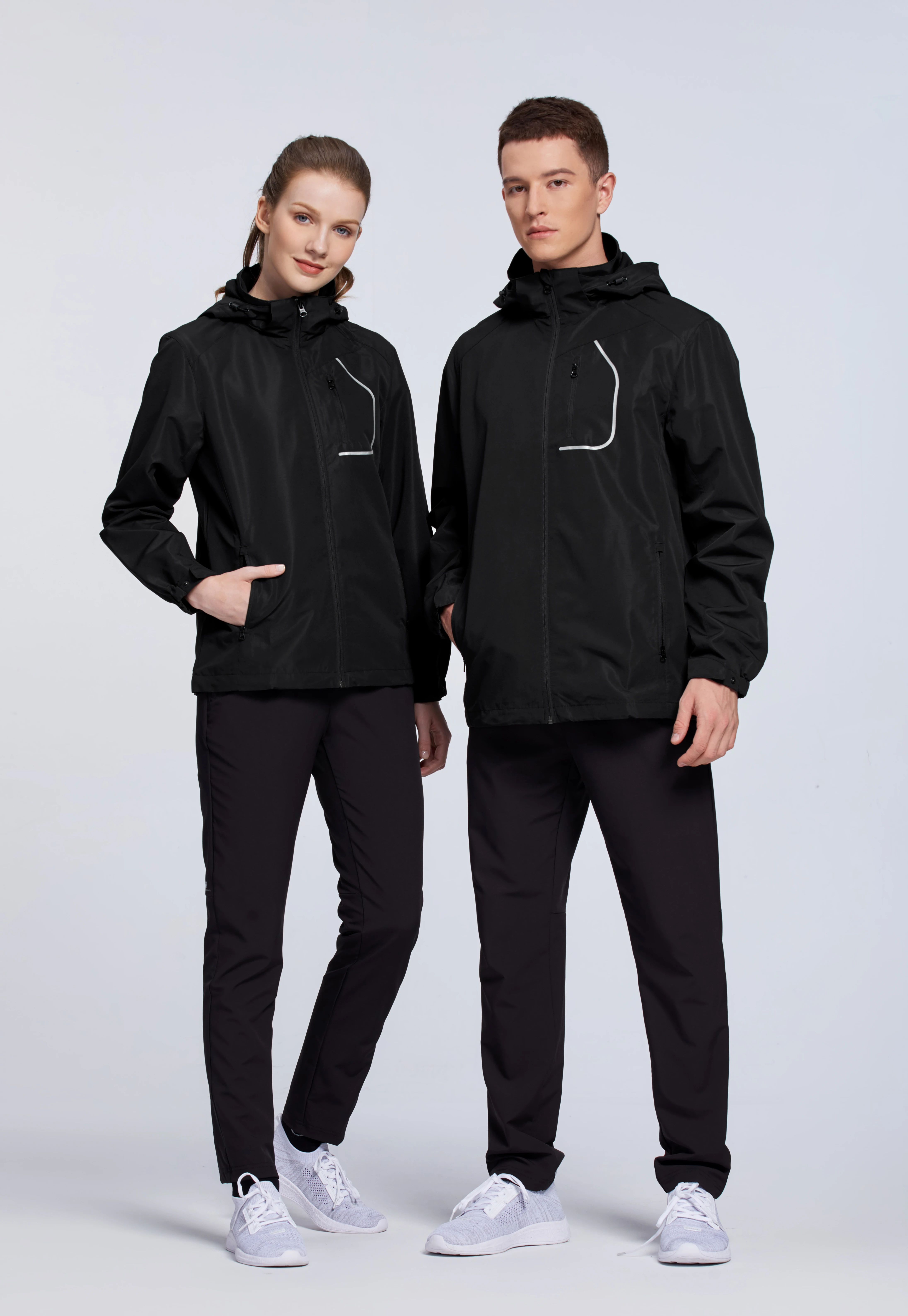 Custom Design Windbreaker Sports Jacket Unisex Hooded Waterproof Mountain Rain Jacket