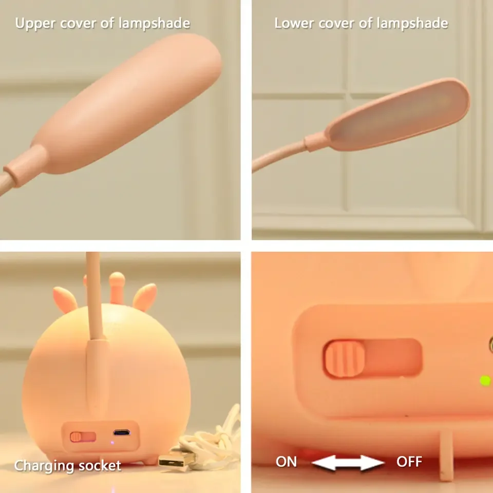 Трехскоростной ночник с подсветкой и зарядкой от USB