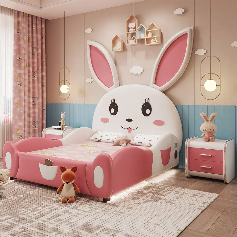 children bed modern pink princess bed kids  beds  Girls Bedroom Furniture Style high quality