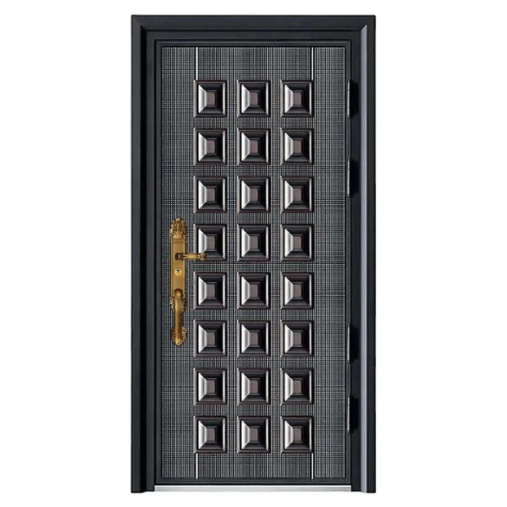 Most Exported Cast Aluminium Door High-End Front Entry Door Fashioned Exterior Entrance Doors