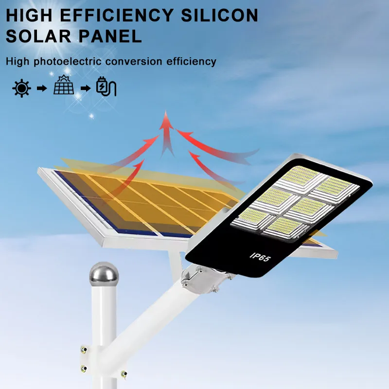 New Design Aluminium Housing IP65 100w 200w 300w Split Guangdong Solar Street Lamp With Remote