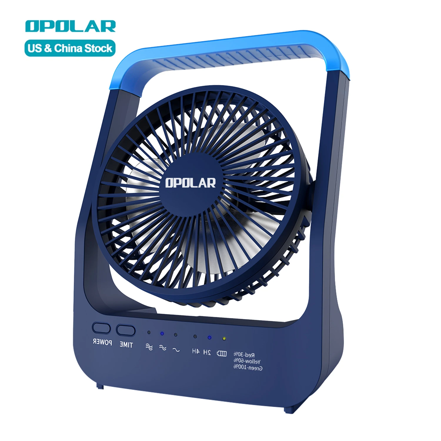 OPOLAR Outdoor Camping Fan with 20000mAh Battery 2 4 Hours Timer Small Desk Fan Portable Rechargeable Air Cooling Table Fan