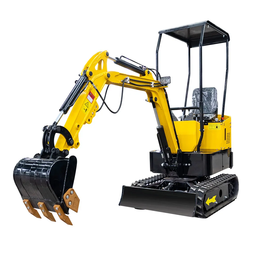 1000kg Home Use Mini Excavators Famous Motor Cylinder Power Building Engine Unique Mini Digger Bucket Crawler Home Use
