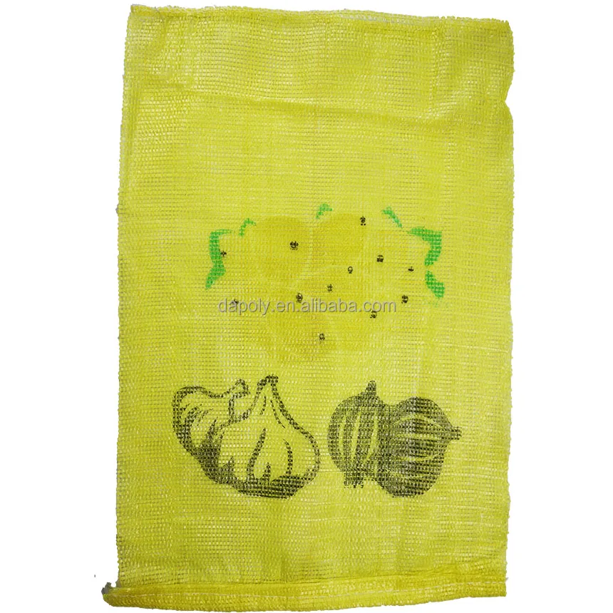 100% Polypropylene Tubular Vegetable Net Sack Mesh Potato Bag 10kg 25kg 50kg Orange Mesh Bags