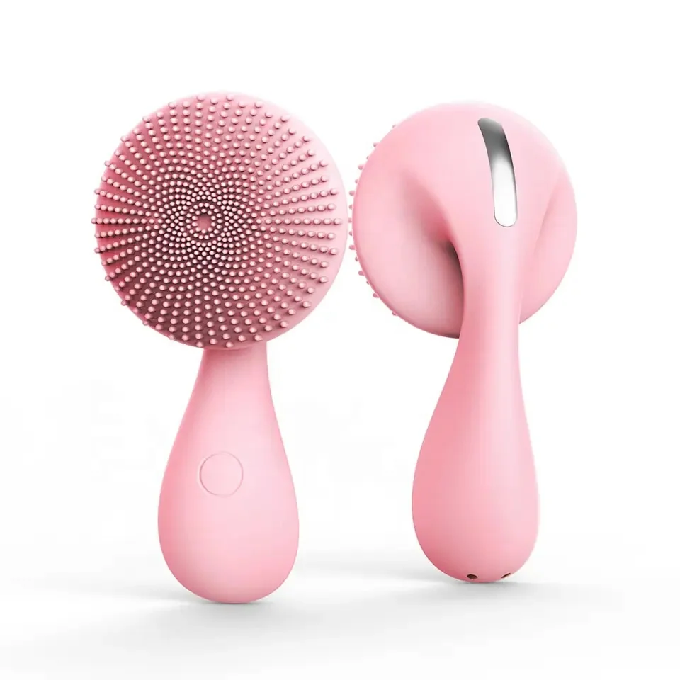 Most popular 2023 trending mini Magnetic Vibration electric face brush electric cleansing brush