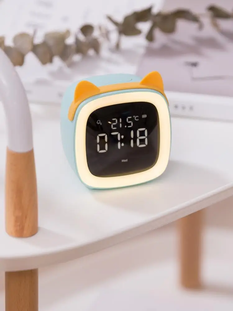 Shower Head Timer Cute Pet Cat Headband TV Alarm Clock Multifunctional Clock With Temperature Display Timer Clocks for Classroom