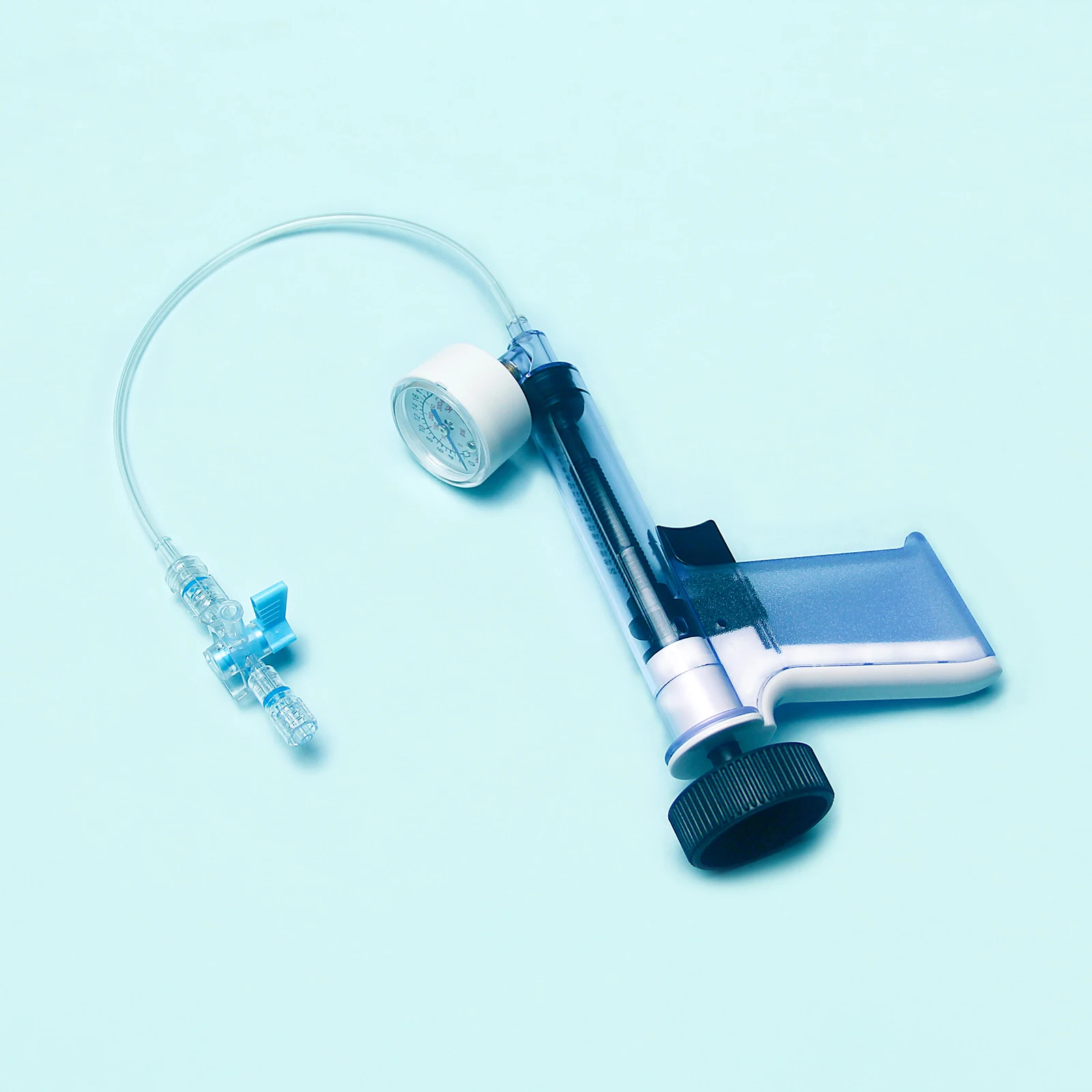 Tianck medical manufacturer angiography disposable  Gun Type 30 ATM Balloon Inflation Device