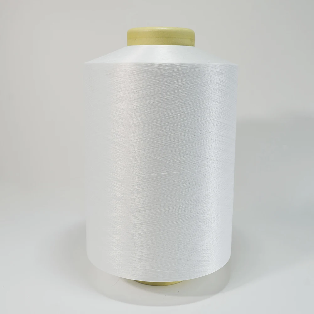 100% Polyester PBT Hight Elastic Yarn DTY 78D/24F white dope dyed black for core spun yarn
