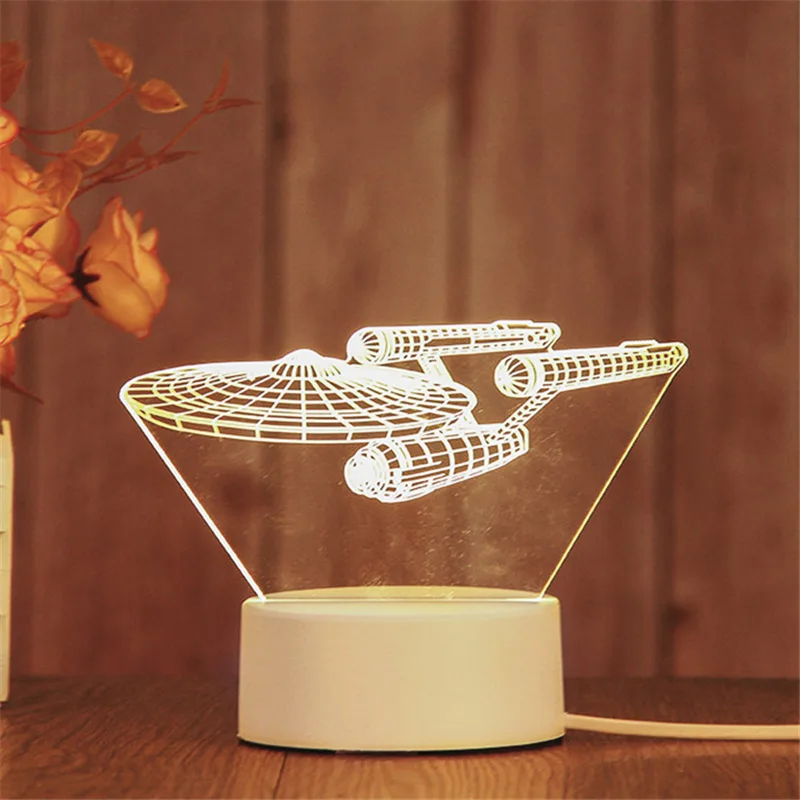 Wholesale Light Bases 3D Illusion Led Lamp Acrylic Decor Lamp Wedding Design Warm Led Lights