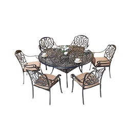 cast aluminum table and chairs  Outdoor Furniture Patio Garden Set