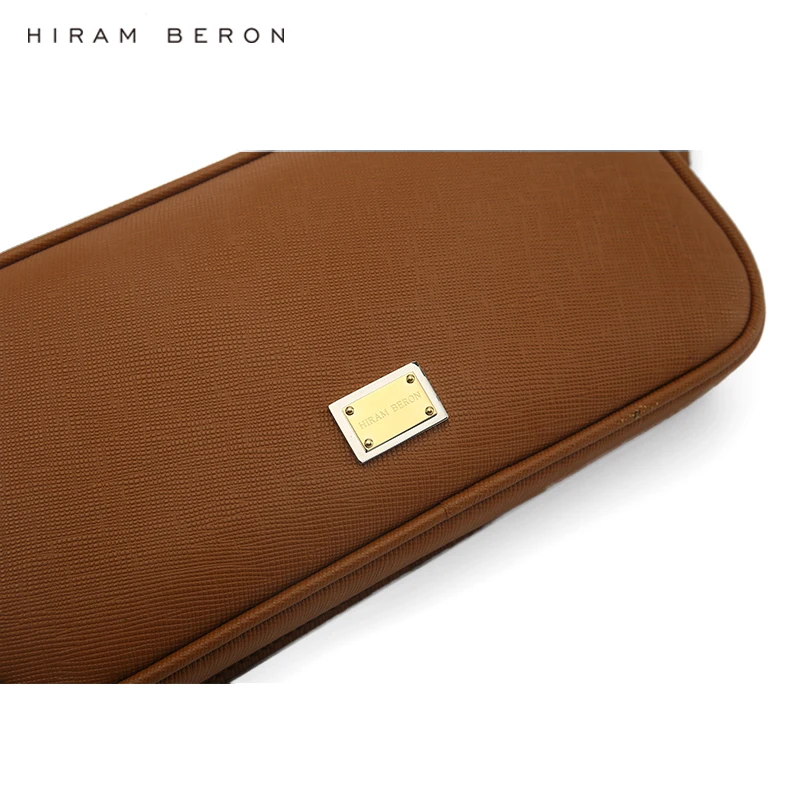 Hiram Beron Luxury Mini Style Crossbody Designer RFID Blocking OEM ODM Wholesale Italian Saffiano Leather Belt Bag for Men