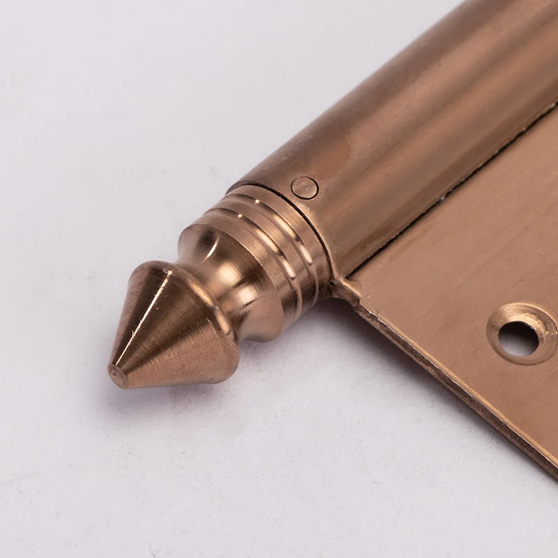 High quality Rose gold 5inches 304 stainless steel flag hinge with long pointed tip detachable door hinge