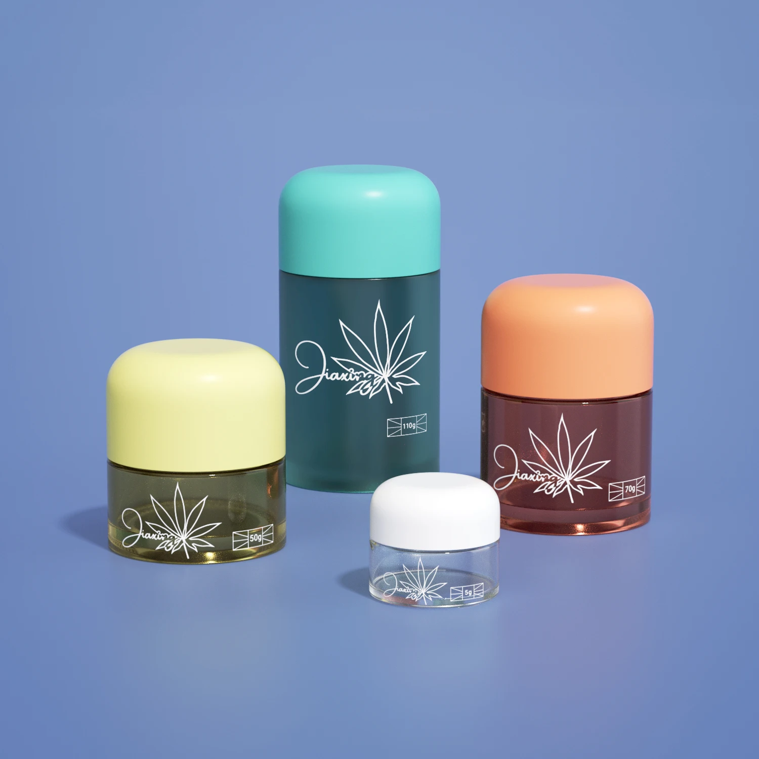 Hot sale 1 oz 2oz 3oz 4 oz child safe glass jar with child proof lid child resistant glass jar