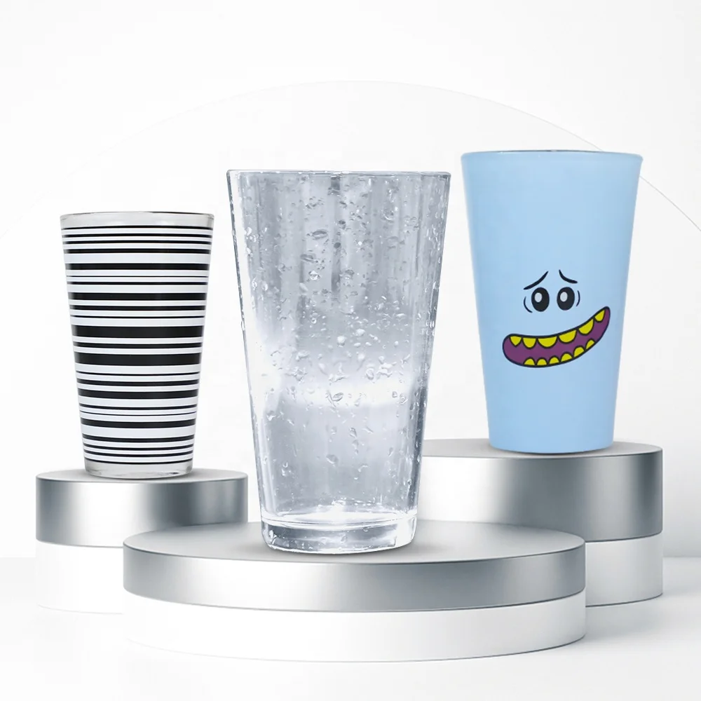 
Wholesale OEM Design Printed Glass Cup 