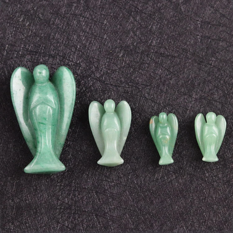  Hot Sale Products Natural Stone 1.5inch Crystal Angel