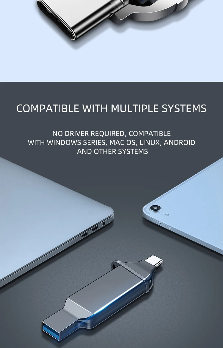 all in one card reader 3.0 Kawau C371 Type C dual SD TF Metal for Mobile Phone Car Portable PC