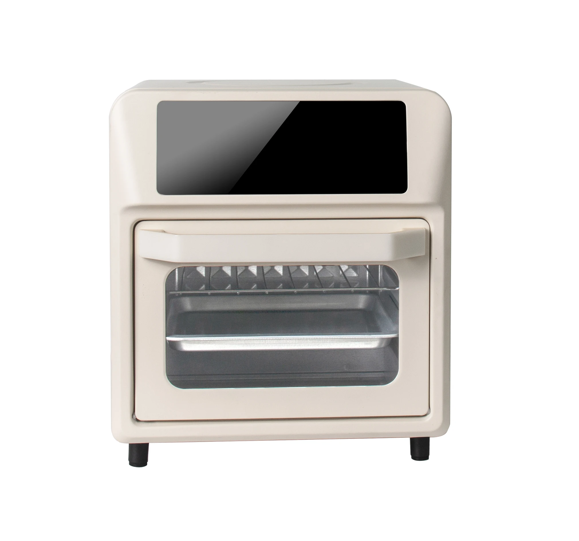 15L Digital Touch Screen Countertop Oven French Langua Electric Home Oven with Premium Features-Aluminum Housing Grill & Toaster