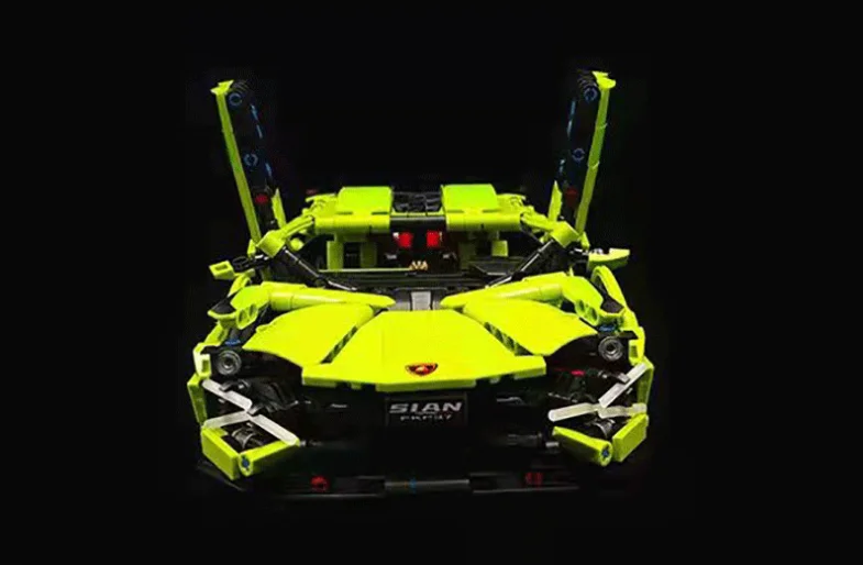 Ламбо 1:14 Зеленый блок быка спортивный автомобиль игрушка дистанционное управление гоночная модель для взрослых сборка подарок