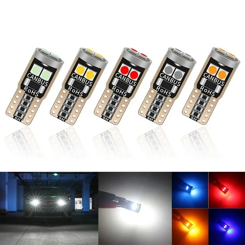 Hot 6SMD 3030 194 168 Canbus Error Free Interior Light License Plate Light Tail Dome Reading Light Canbus Led W5W Led T10 Led