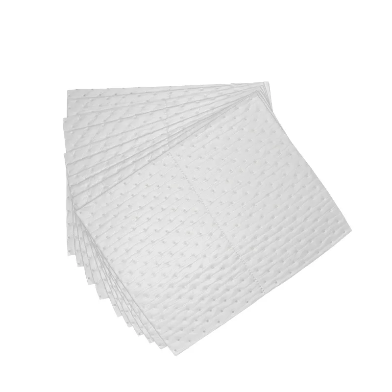 Manufacturing Use Pro-environment Pp White Dimpled Oil Spill Absorbent Mats