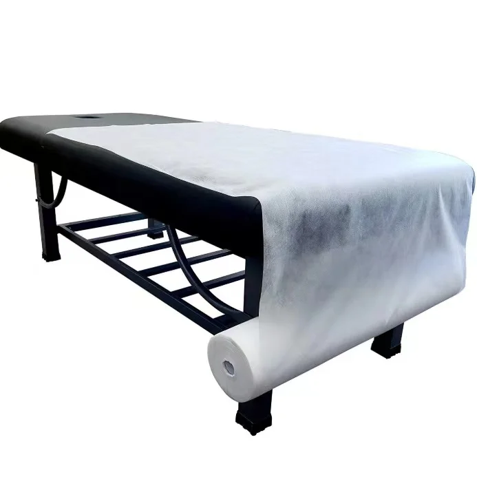 Wholesale Beauty Room Non Woven Disposable Bed Sheet Roll White Blue Medical Waterproof Sheet Paper Roll For Salon