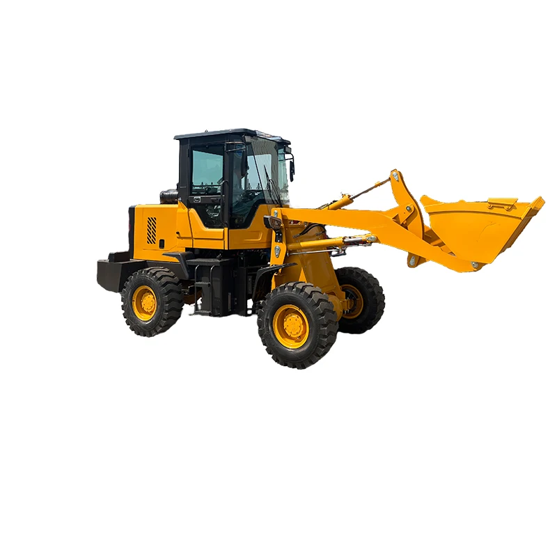 Chinese Factory Mini Front End Loader Multifunction Wheel Backhoe Loader Tractor 2 Ton
