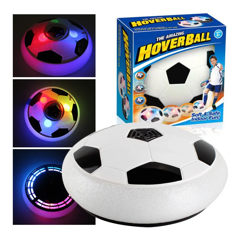Indoor Air Suspension Soccer With Light Music Flashing Interactive Hover Football Toys