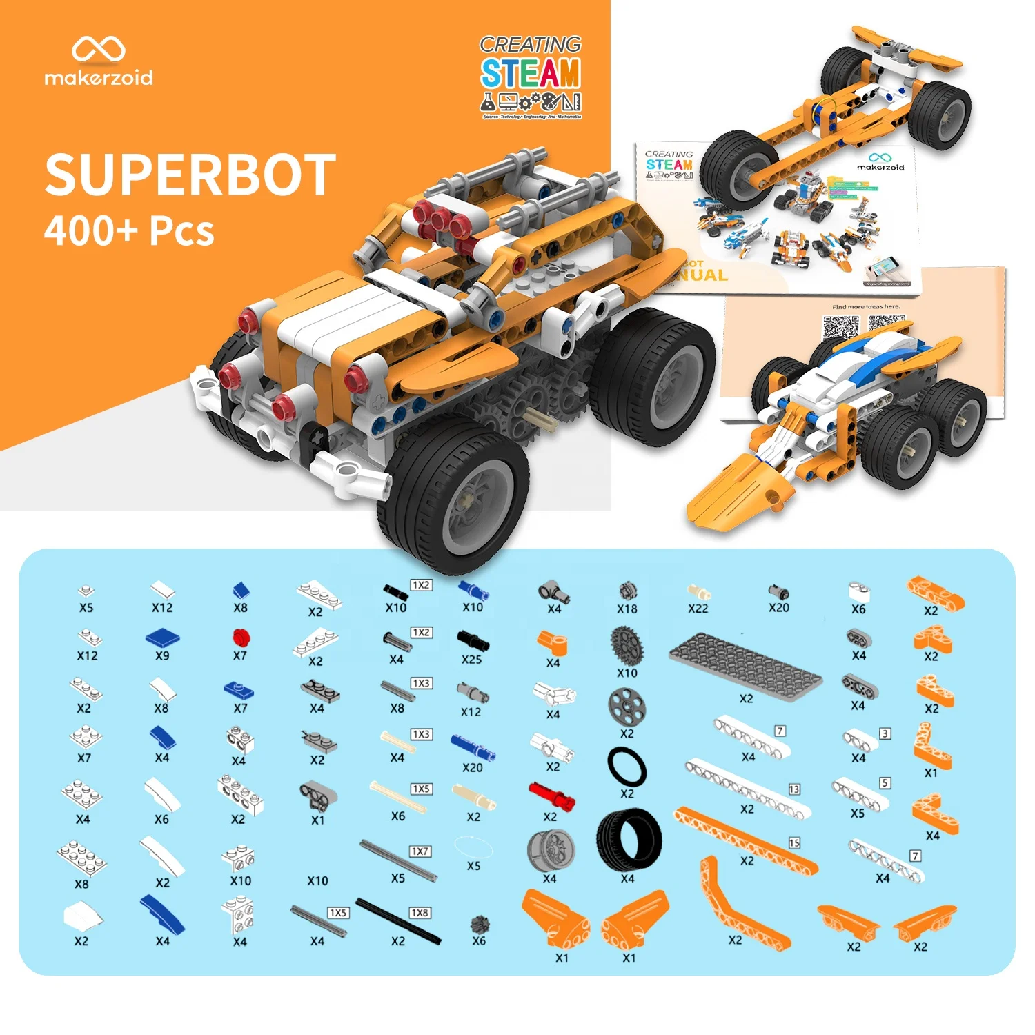 STEM Coding Toys Smart Toy Robots Educational Building Block Set for kids