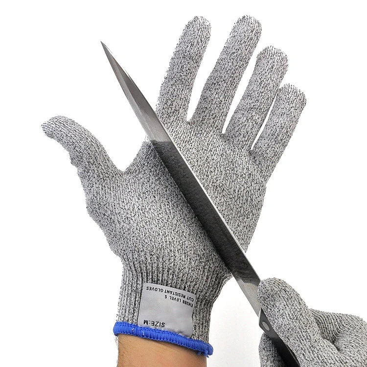 
Food grade hand protection anti cut gloves guantes anticorte level 5 cut resistant gloves for kitchen yard work 