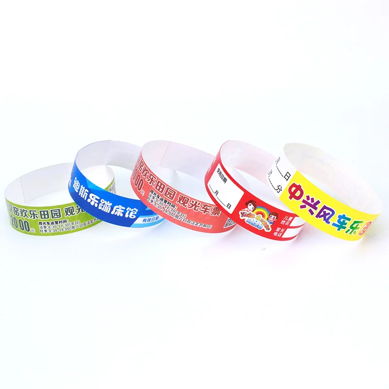 tyvek id bracelet printing with numbering