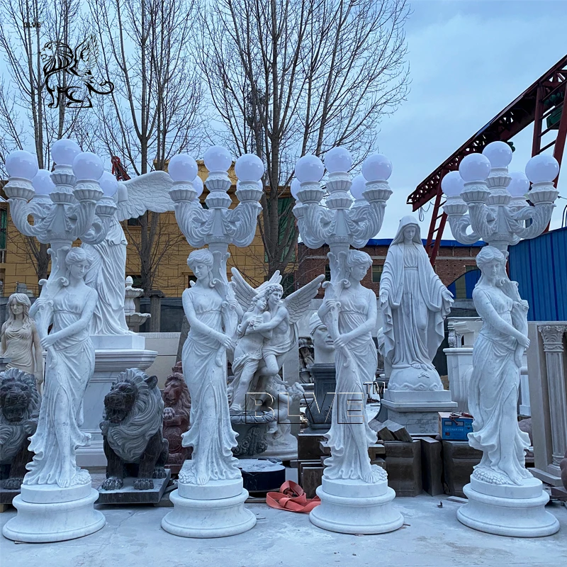 Наружная каменная резьба сад четыре сезона Мраморная Скульптура Богини древние греческие статуи для продажи