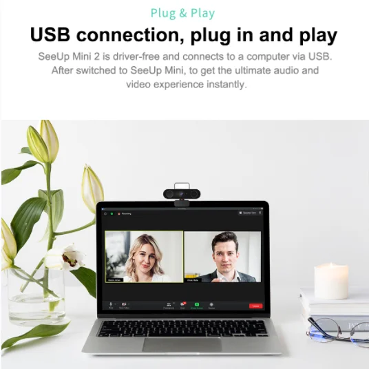 Portable USB plug-and-play  light webcams 1080p full hd web camera with microphone webcam