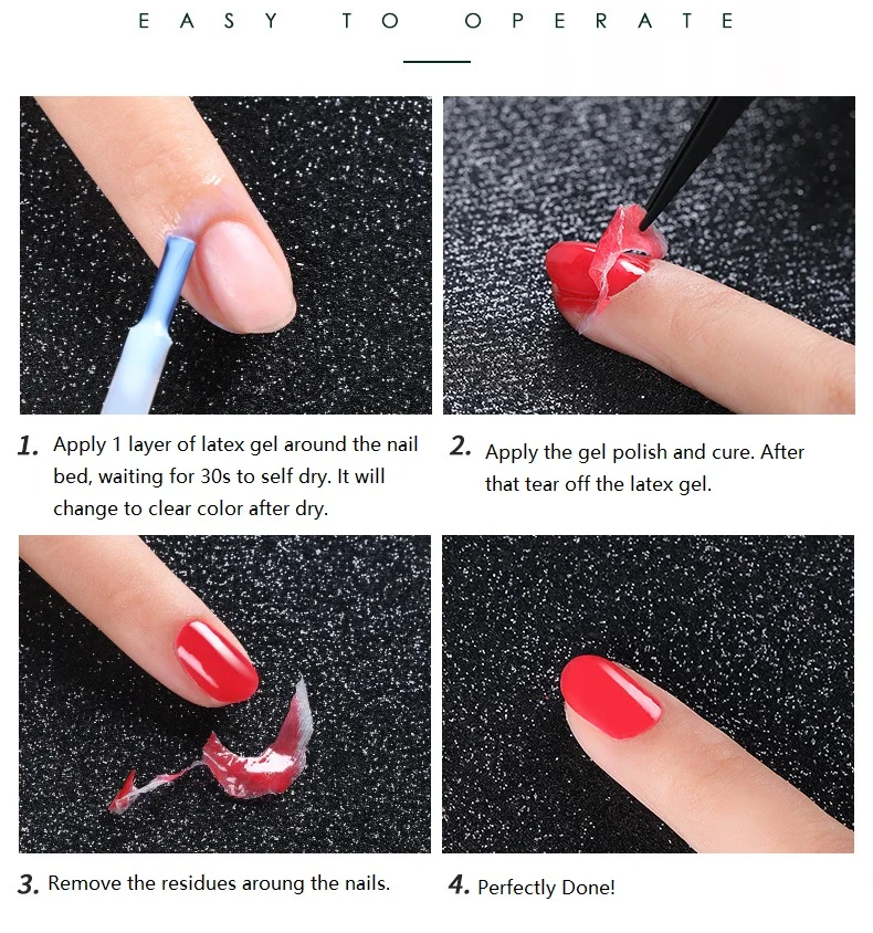 Factory Price OEM Nail Tool Oil Glue Anti-spilling Peeling Liquid Tape White Latex Gel Primer Skin Defender Gel Oil